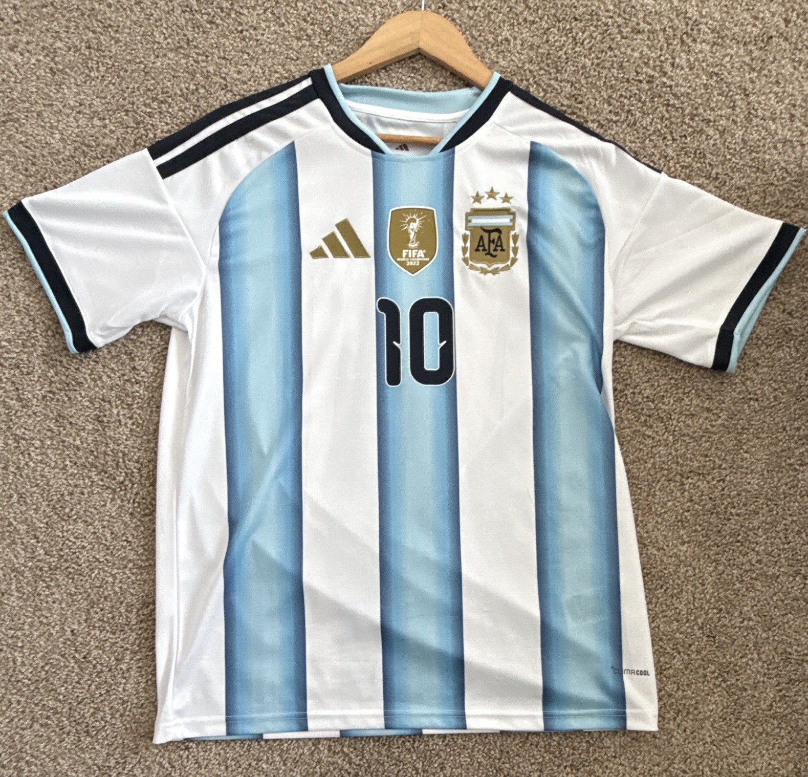 adidas Argentina Lionel Messi #10 2026 World Cup Soccer Jersey