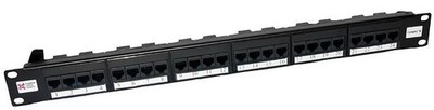 CONNECTIX CABLING SYSTEMS - Elite 1U 24 Way Cat5e High Density UTP Patch Panel