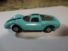 vintage aurora tjet ho slot car turquoise dino ferrari