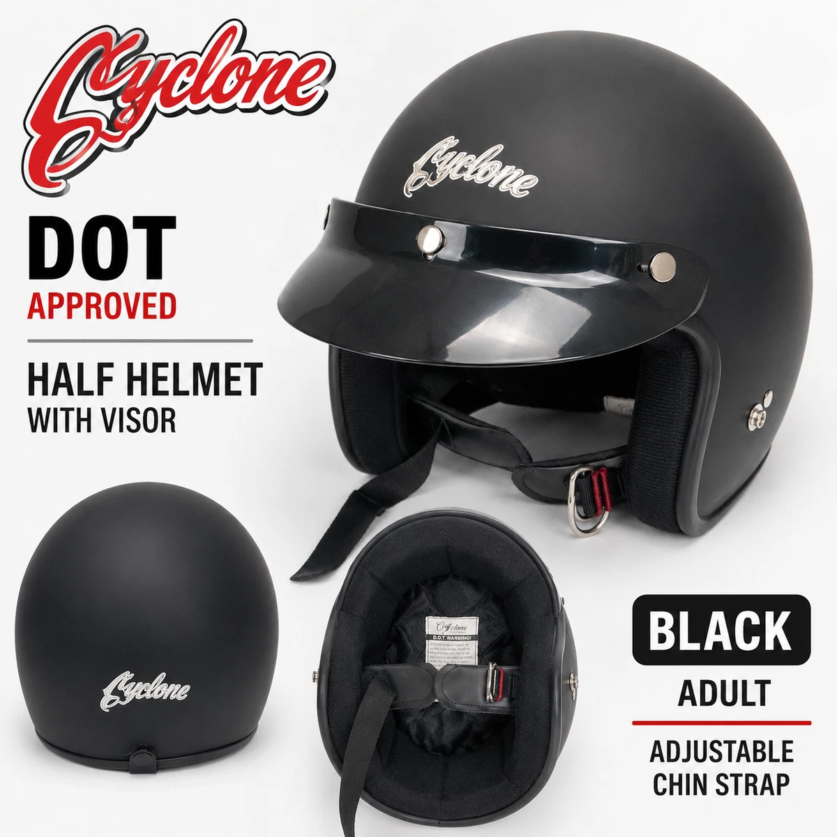 Cyclone Motorcycle & Powersports Helmets & Accessories for sale | eBay