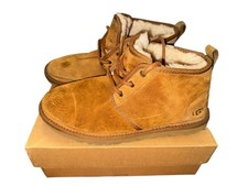 UGG Neumel 3236 Chukka Ankle Boots Chestnut Suede Men's Size 8 Warm Lined