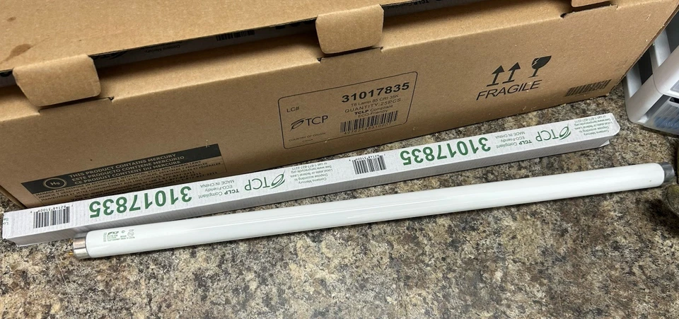 TCP 31017835 2' T8 Fluorescent Lamp 3500K ( Brand New Unopened Box of 25) - Image 3 of 4
