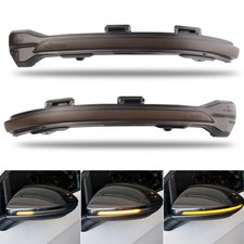 2X Für VW Golf VII 7 Touran II 2 Schwarz LED Spiegelblinker Laufblinker Blinker 