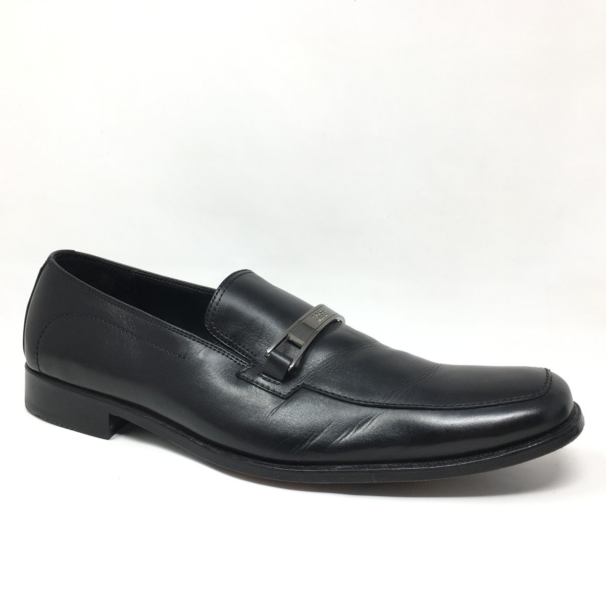 Hugo Boss Horsebit Loafers Dress Shoes Mens Size 12 Black  display picture 1