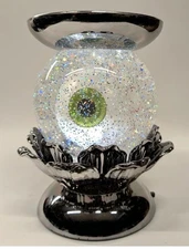 NEW! Bath and Body Works CREEPY ROTATING EYEBALL WATER GLOBE Candle Holder Stand