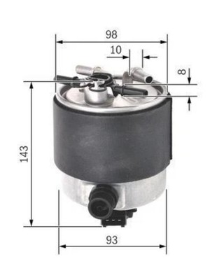 BOSCH FUEL FILTER N2126 FITS NISSAN NV200/EVALIA NV200 QASHQAI/QASHQAI +2 I 1.5