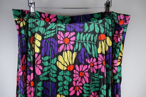 Gorman Rambling Pleat Skirt Sz 18 Floral Velour x Liv Lee Artist Invisible Zip - Picture 3 of 18