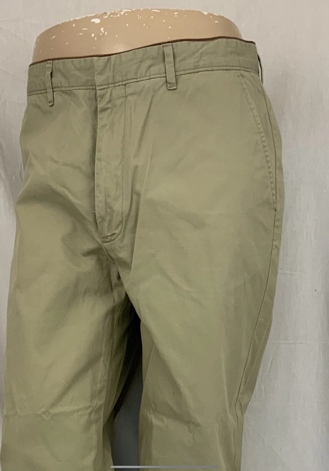 Pantalones Michael Kors 34x34 Tostado 100% Algodón Forrado Bolsillo Frente Plano YGI Q1-193 Foto 3 de 4