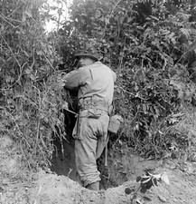 WW2 WWII Photo World War Two / US Army Soldiers in Action Normandy July 1944