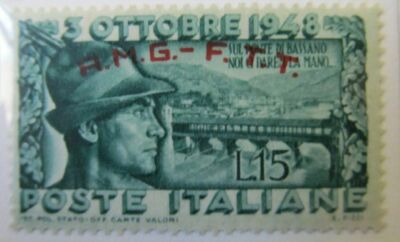 Italy AMG FTT Trieste 1948 Bridge Alpini Bassano 15L fine MNH** A16P9F710