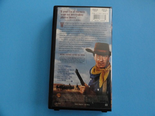 THE SEARCHERS 1956 BLOCKBUSTER VIDEO AFI COLLECTION 96 CLAMSHELL CASE AND VHS - Picture 12 of 16