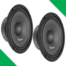 (2) 8" MIDBASS TIMPANO 700W TPT-MB8-4 SLIM 4 OHM CAR PRO AUDIO SPEAKERS - PAIR