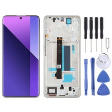 For Xiaomi Redmi Note 13 Pro LCD Display Touch Screen Digitizer Frame Silver 