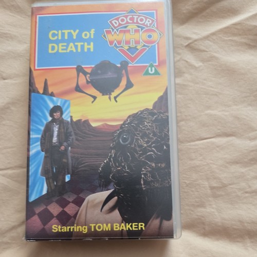 Doctor Who City Of Death VHS Video Tape Tom Baker 100% Play Tested Original Case