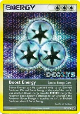 1x Boost Energy - 93/107 - Uncommon - Reverse Holo Lightly Played Pokemon EX - D | eBay 1x Boost Energy - 93/107 - Uncommon - Reverse Holo Lightly Played Pokemon EX - D | eBay