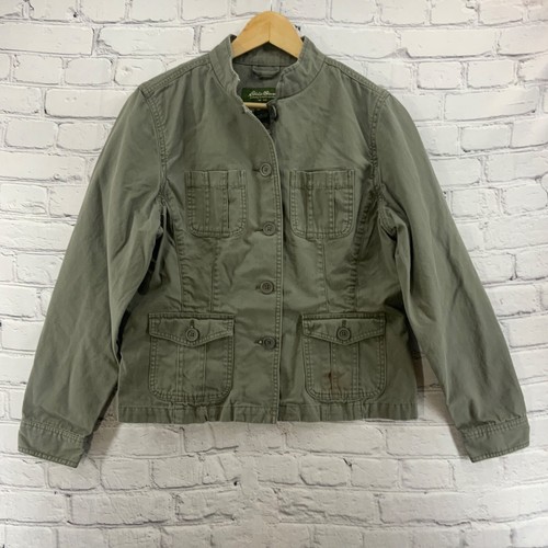 Eddie Bauer Jacket Army Green Womens Sz 