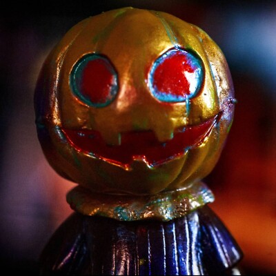 Cure Toys Hellbox Sackhead Custom Painted Mishka Boogie Man Kaiju Sofubi Vinyl