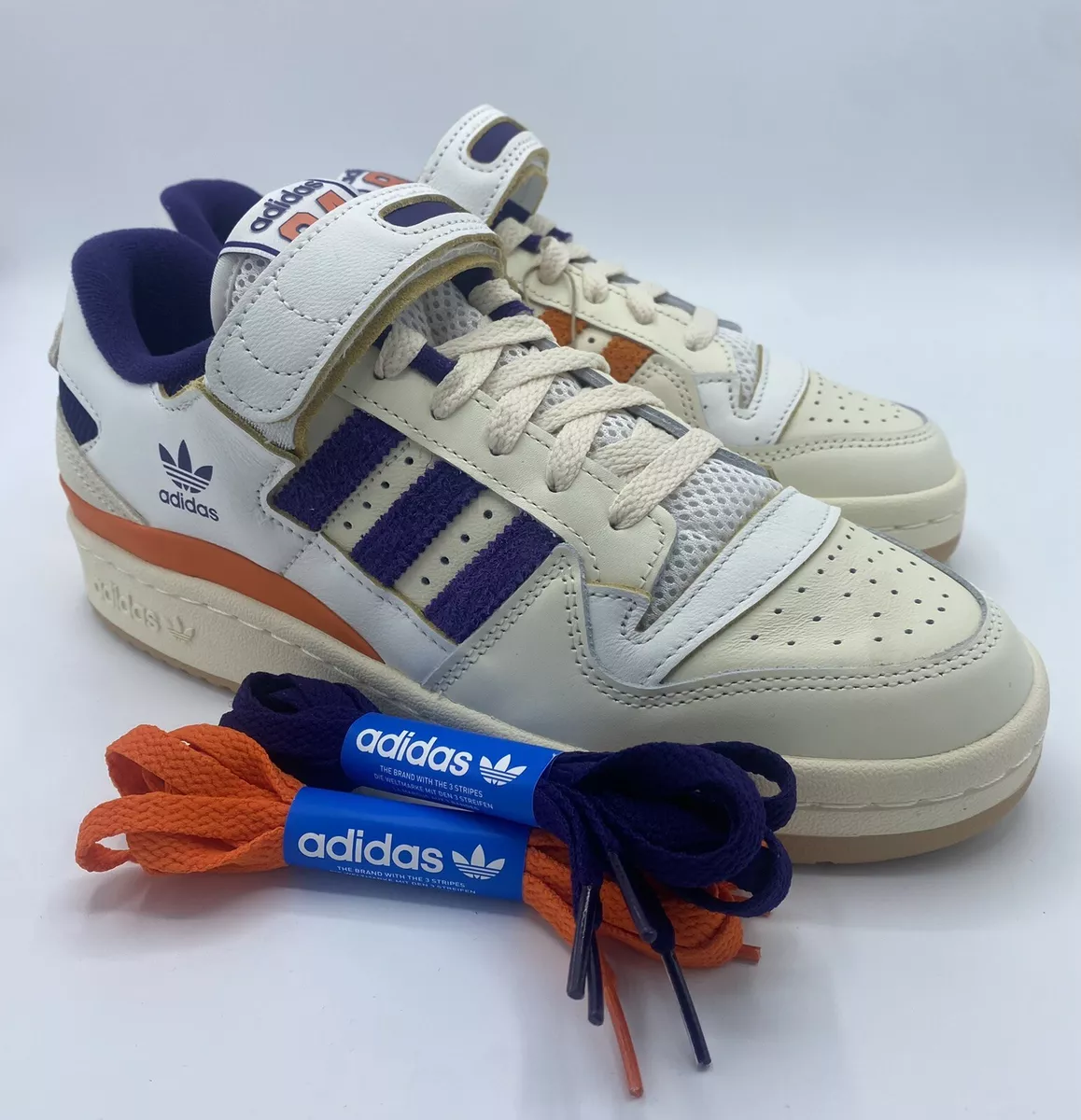 Adidas Forum 84 Low Suns GX9049 White Purple Orange Men's 6.5