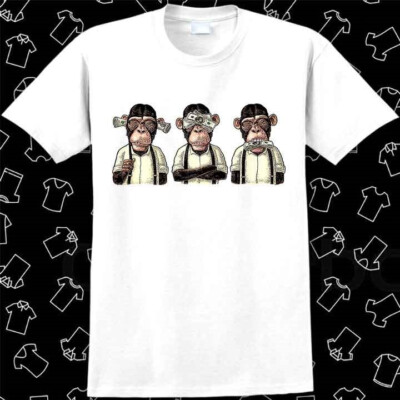 Monkey Money Three Wise Monkeys Limited Edition T Shirt 1084