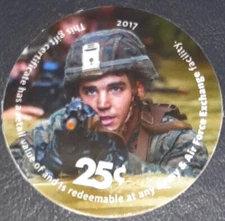 16A25   AAFES Pog  2017 U.S. ARMY Money Extra Fine