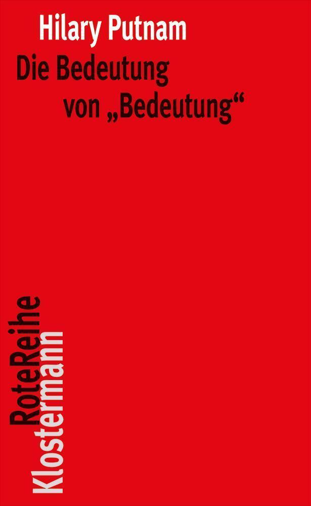Thumbnail - Die Bedeutung Von ""bedeutung"" Hilary Putnam