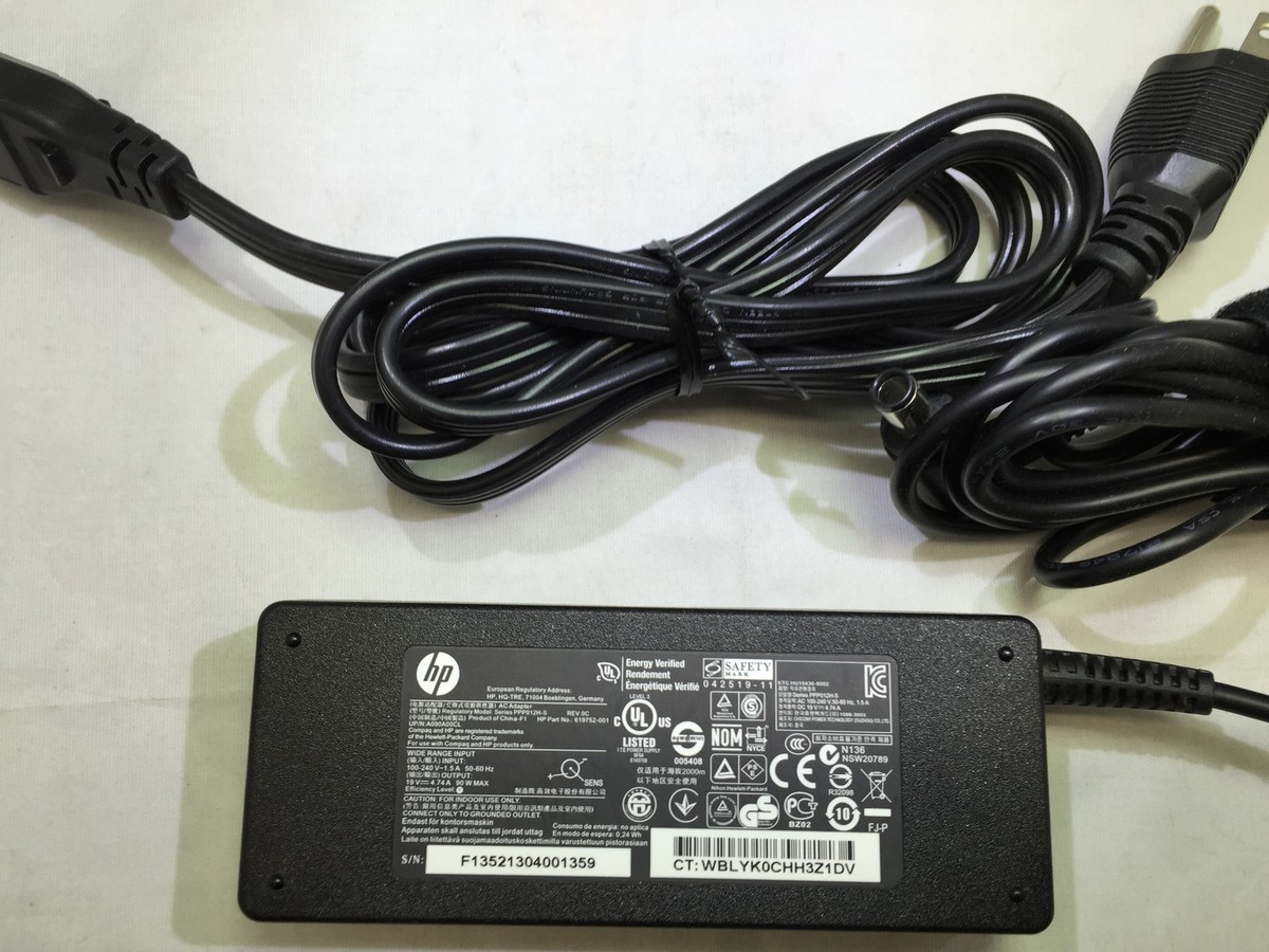 hppkページ New Genuine HP 90W AC Adapter 619752-001/ 619753-001, No Power