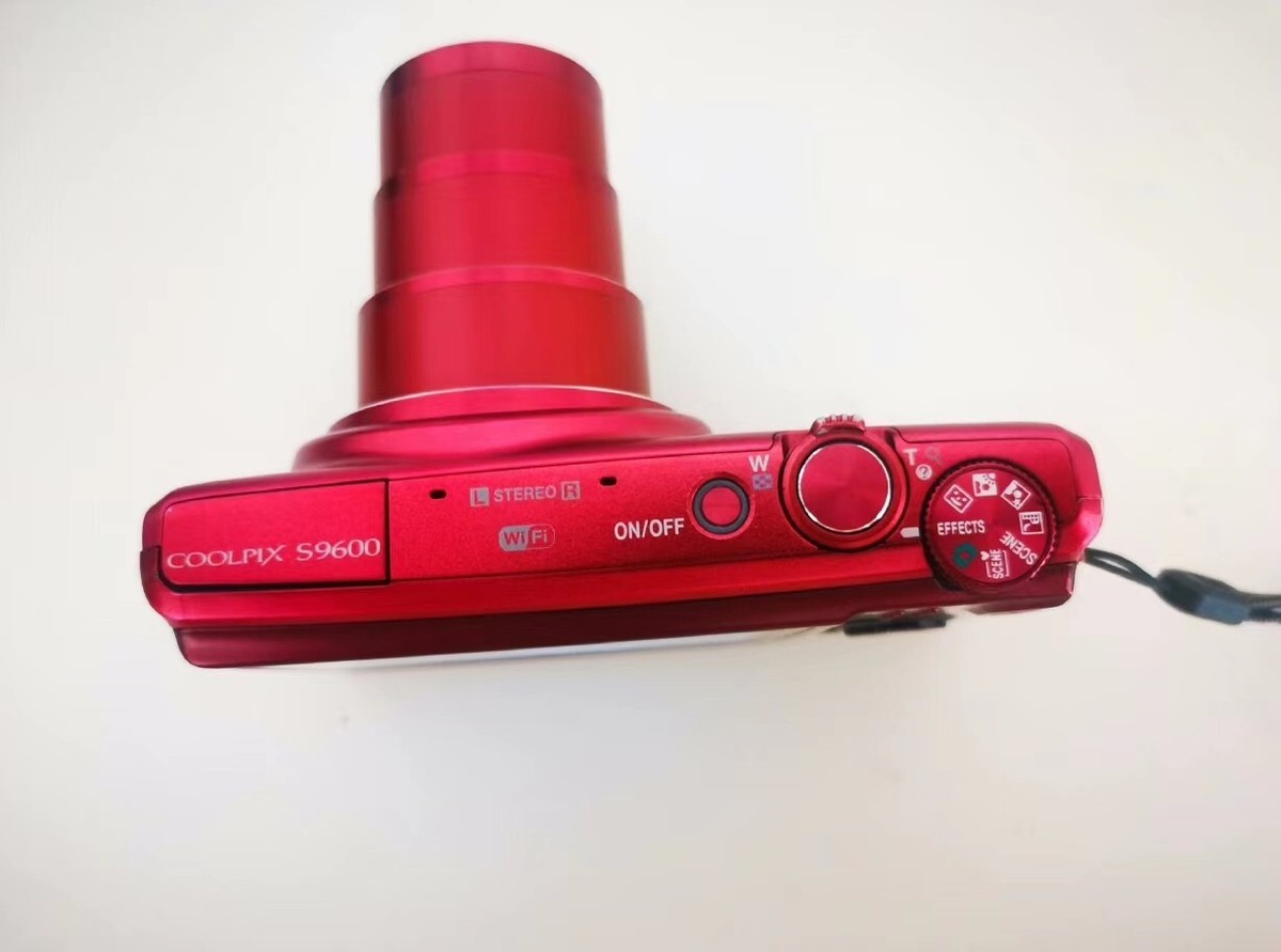 Nikon COOLPIX S9600 Red Compact Digital Camera 16.0MP 22x