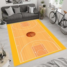 Basketball Rug,Basketball Court Rug,Boys Room Rug,Home Decor Rug,Kids Room Rug