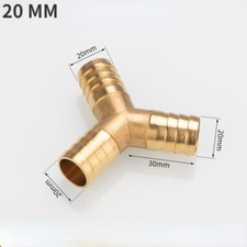 1 PC Raccord Tuyau de Eau Y Ardillon Air Carburant Barbelé Épisseur Laiton