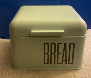 Bloomingville Bread Box w/ Handle Metal Green 8” X 8" X 5.75”