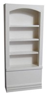 Shop Shelving Unit In White Wood, Wooden, Doll House Miniatures, Book Shelf Shop Shelving Unit In White Wood, Wooden, Doll House Miniatures, Book Shelf