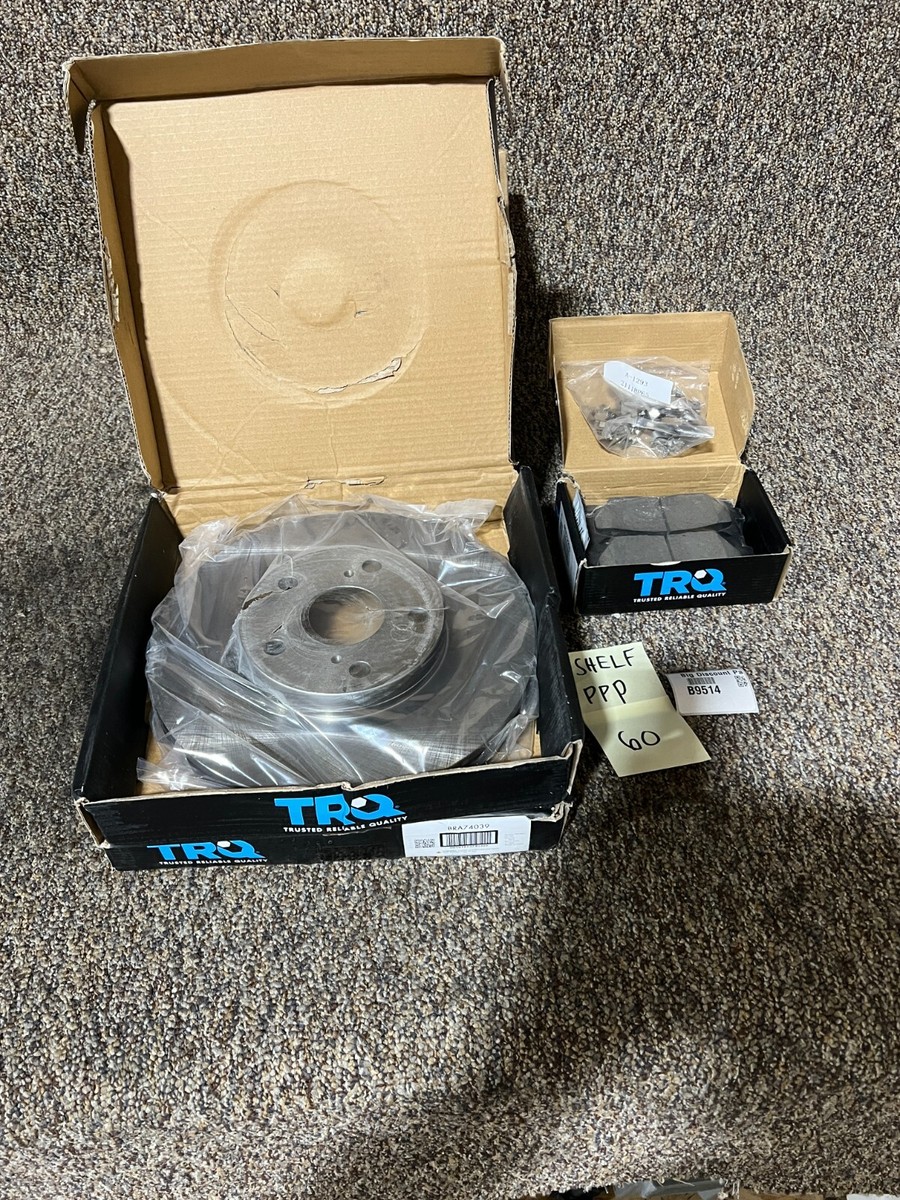 Qty 2) TRQ BRA74039 Brake Rotor Front Rear BRA74039 BFA73235