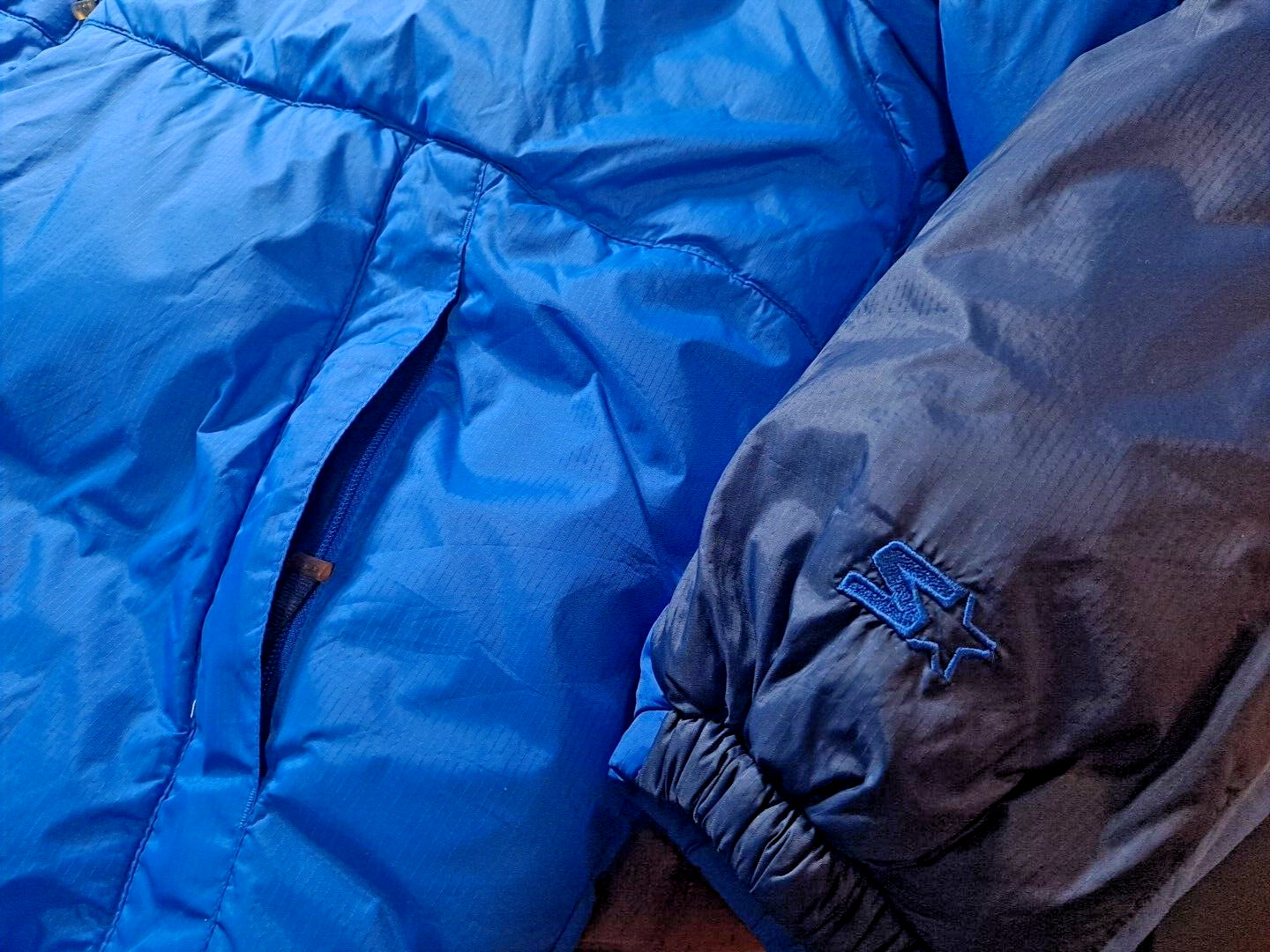 Vintage Starter Bubble Down Puffer Jacket y2k Fea… - image 8