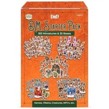 NEW Hard Flat DND Miniatures with Bases  Dungeons and Dragons, DM Starter Pack