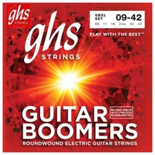 GHS Boomers GBXL Extra Light Nickel-Plated Steel Electric Guitar Strings 9-42