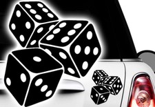 1x Sterne Würfel Cube Star Auto Aufkleber Tuning WANDTATTOO Blumen Würfeln