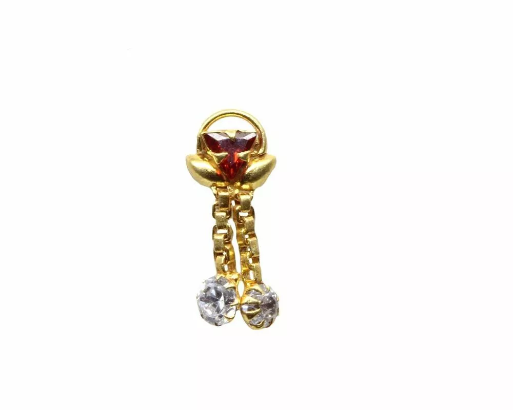 Plain gold on sale nose pin