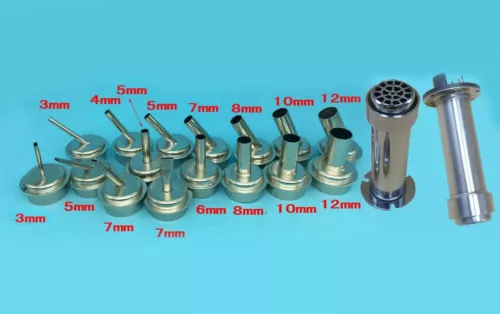 for QUICK 861DW 45° Bent Curved 3mm 4mm 5mm 7mm 8mm 10mm 12mm Hot Air Gun Nozzle