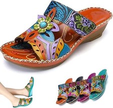 Bohemian Fashion Non-Slip Orthopedic Sandals,Fashion Shoes Comfortable Slippers