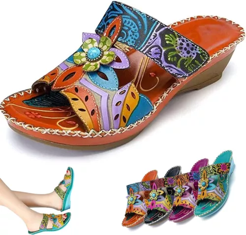 Bohemian Fashion Non-Slip Orthopedic Sandals,Fashion Shoes Comfortable Slippers - Picture 4 of 10