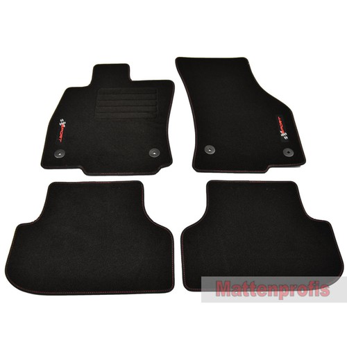 MP Velours Logo Fußmatten 4 teilig für Seat Leon III FR 5F ab Bj.09/2012 - Vbr - Picture 2 of 5