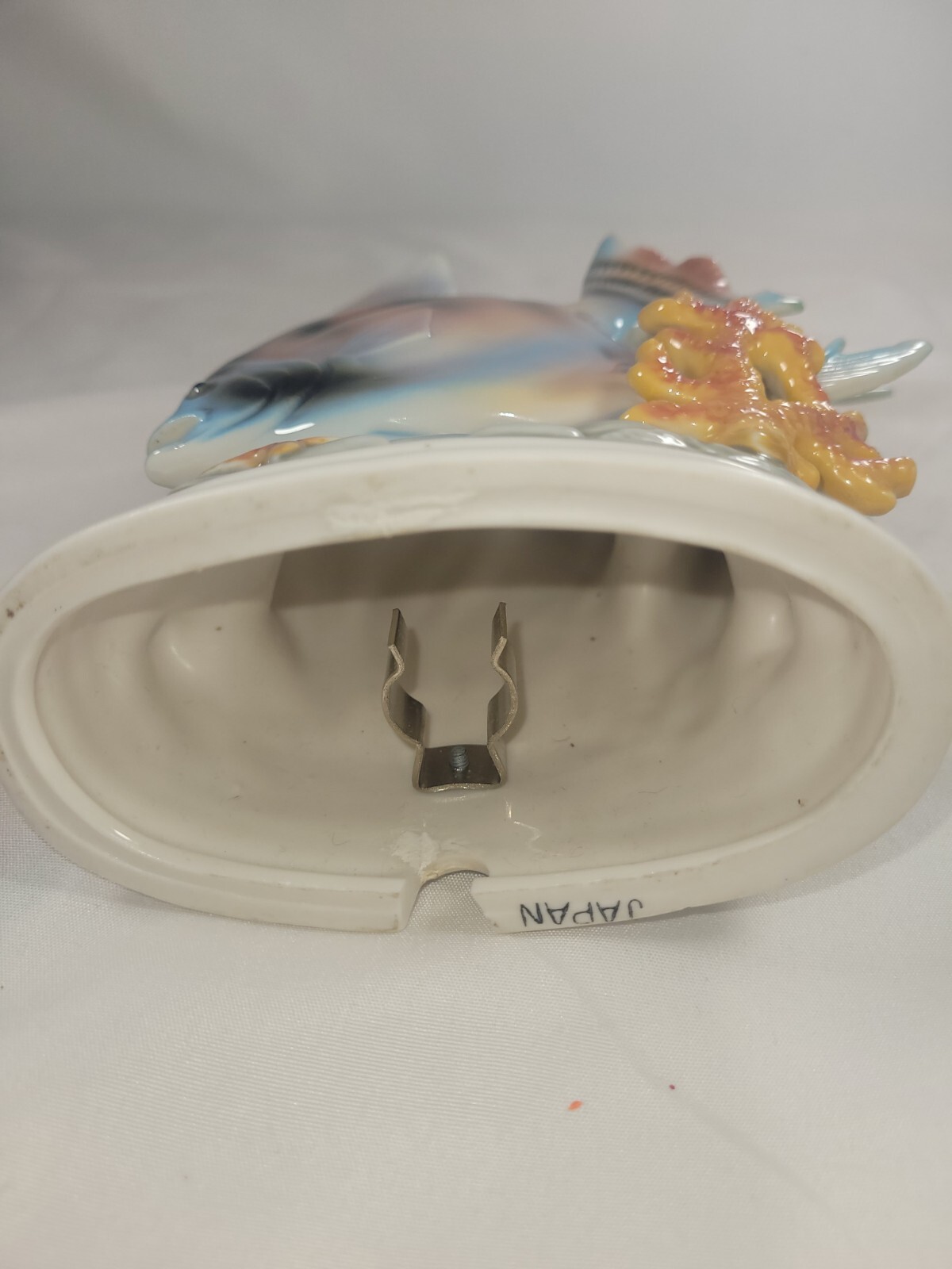Vintage Ceramic Angel Fish Tv Lamp Night Lamp Japan eBay