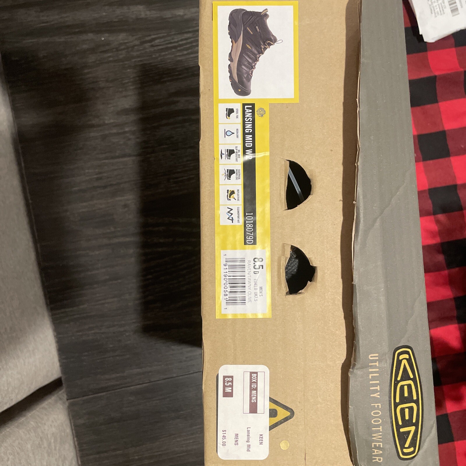 Scarpe Uomo KEEN Utility Lansing Mid Impermeabili Punta Acciaio