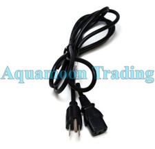 New US Standard 5 FT Three-prong AC 125V Black Mains IEC Power Cord C13 18AWG