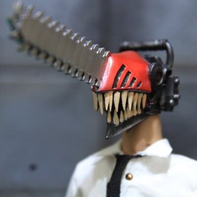 【tomo様】SAW HEADKNOCKERS HANDPAINTED 1/12 Custom Chainsaw Man Devil Head Sculpt | eBay