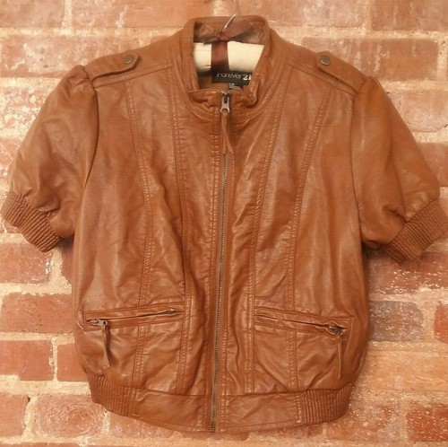 FOREVER 21 Brown Faux Leather Short 