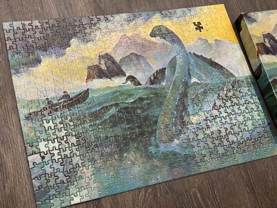 Vintage 1976 Loch Ness Monster Puzzle (Near Complete) American