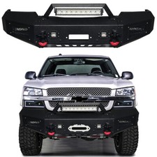 Fits 2003-2006 Chevy Silverado 1500 Front Bumper With Winch Plate And Led Light Fits 2003-2006 Chevy Silverado 1500 Front Bumper With Winch Plate And Led Light