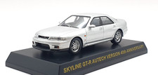 1/64 Kyosho NISSAN SKYLINE GT-R R33 AUTECH 40th ANNIV SILVER diecast car model