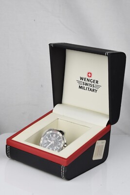 Wenger Swiss Military 79139 Alpine Silver Tone Date Men's